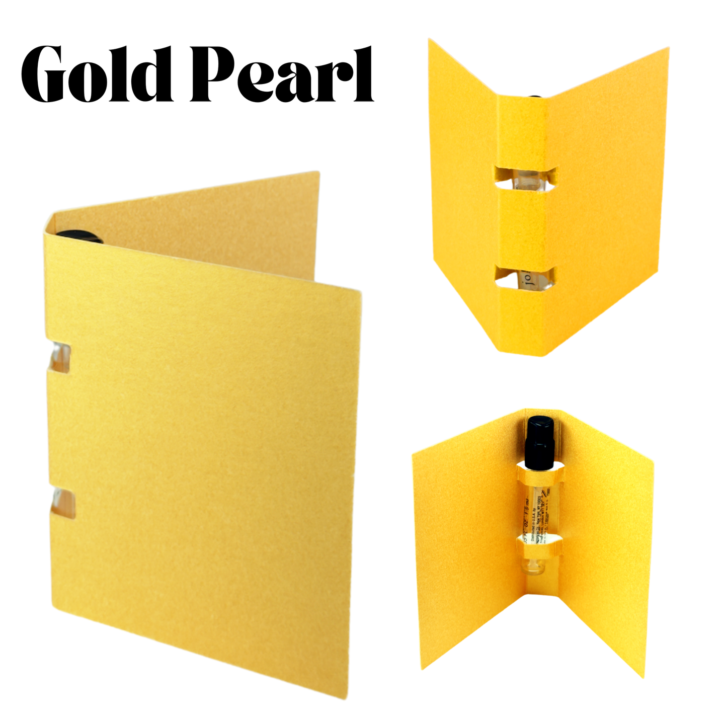 Perfume Display Cards – Elegant AND Customizable for 1ml/2ml: Black Pearl