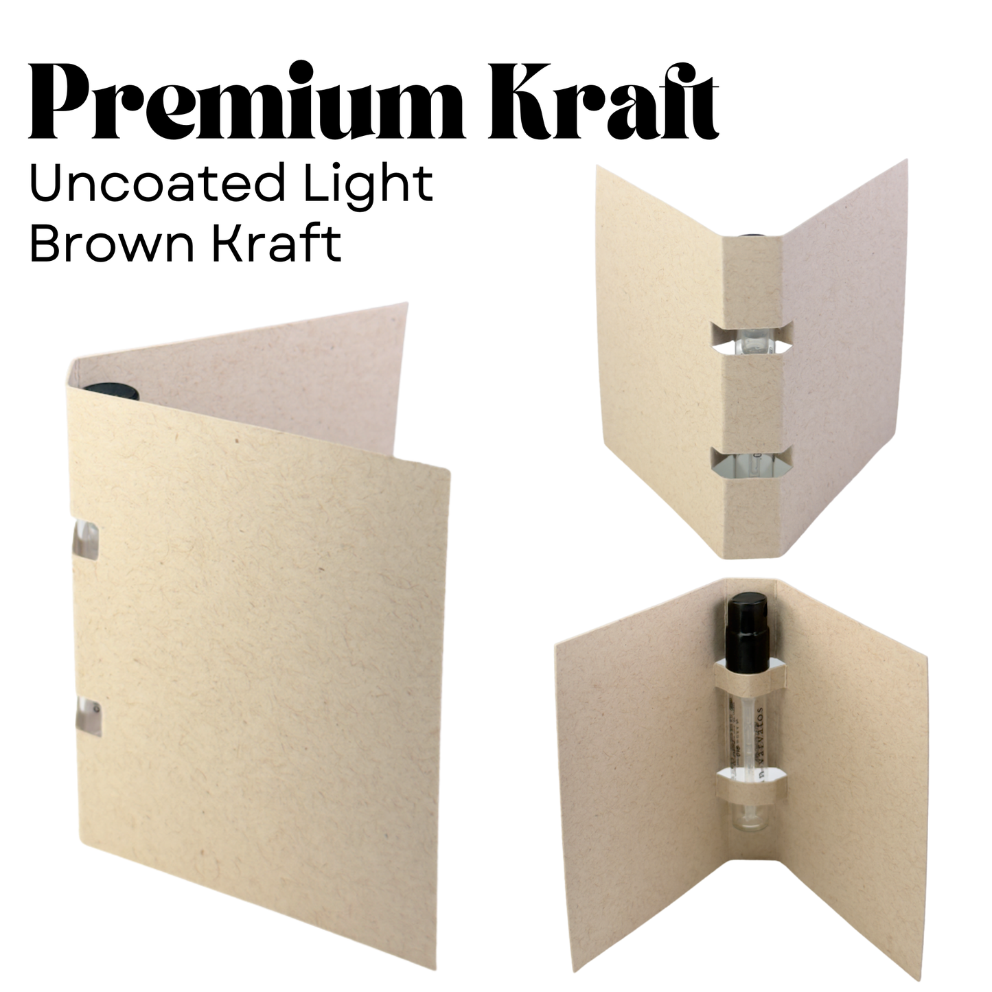 Perfume Display Cards – Elegant AND Customizable for 1ml/2ml: Lavender Pearl