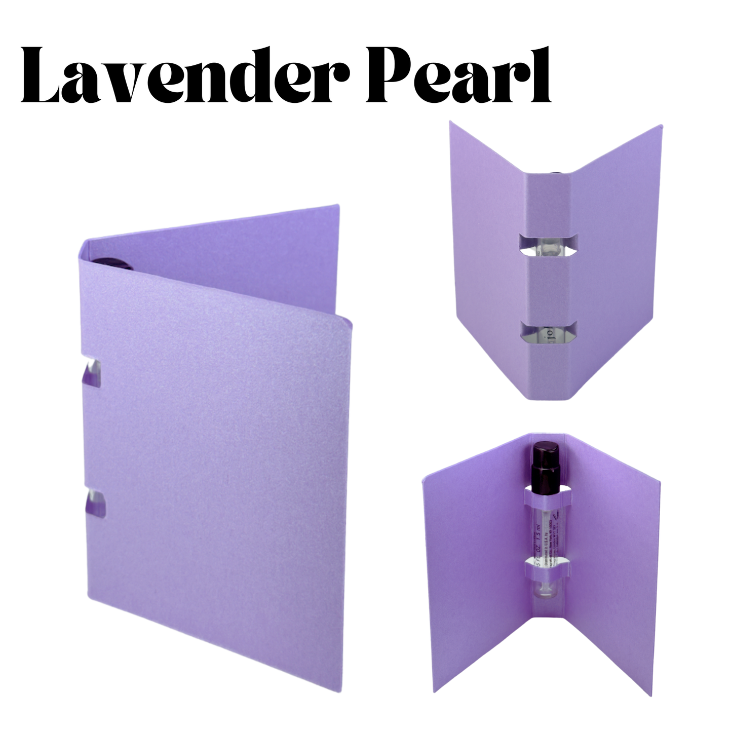 Perfume Display Cards – Elegant AND Customizable for 1ml/2ml: Black Pearl