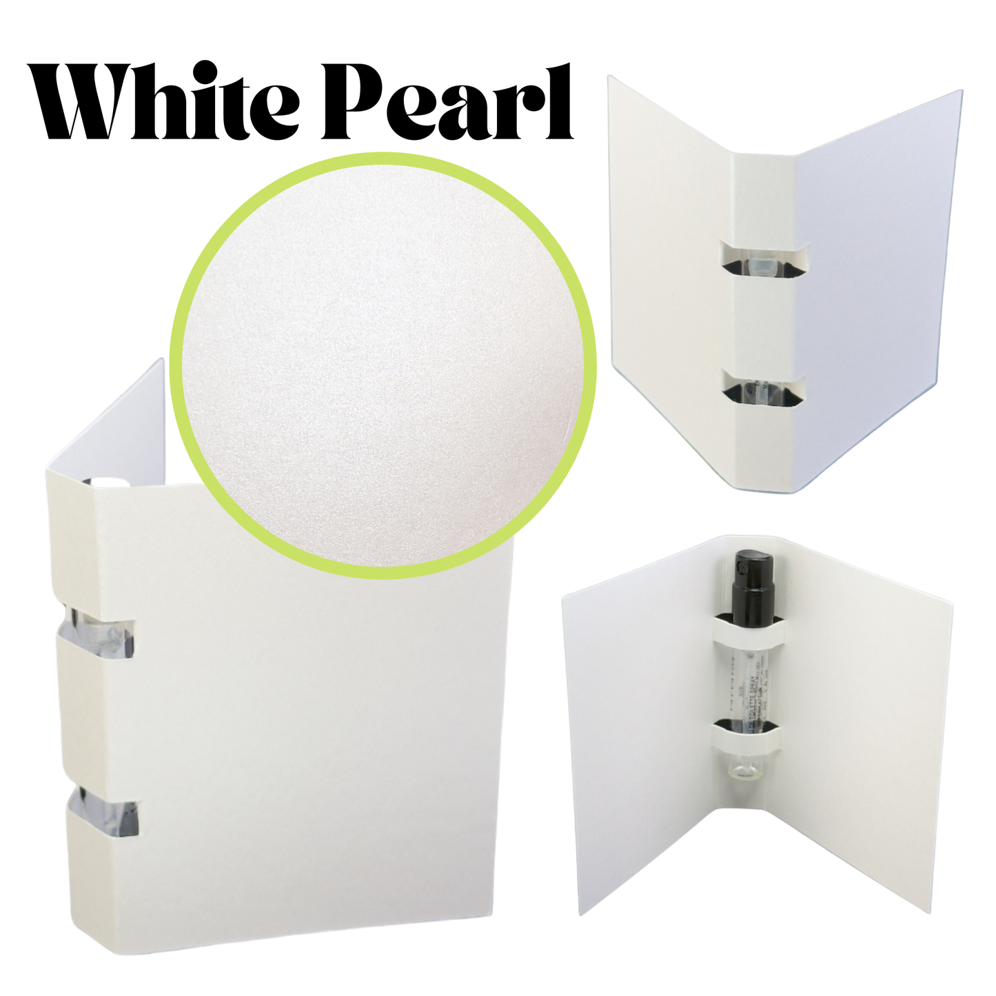 Perfume Display Cards – Elegant AND Customizable for 1ml/2ml: Black Pearl