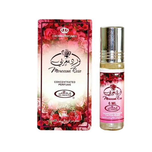 Al Rehab Moroccan Rose Concentrated Perfume Oil Roll On 6 ml