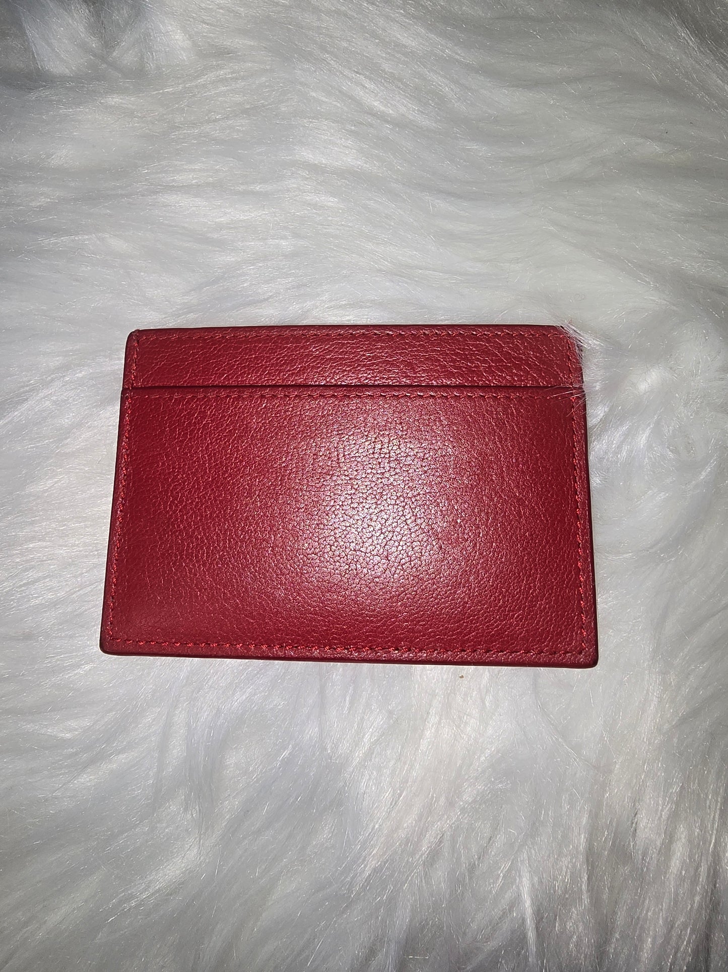 Pre-Owned YSL red cardholder