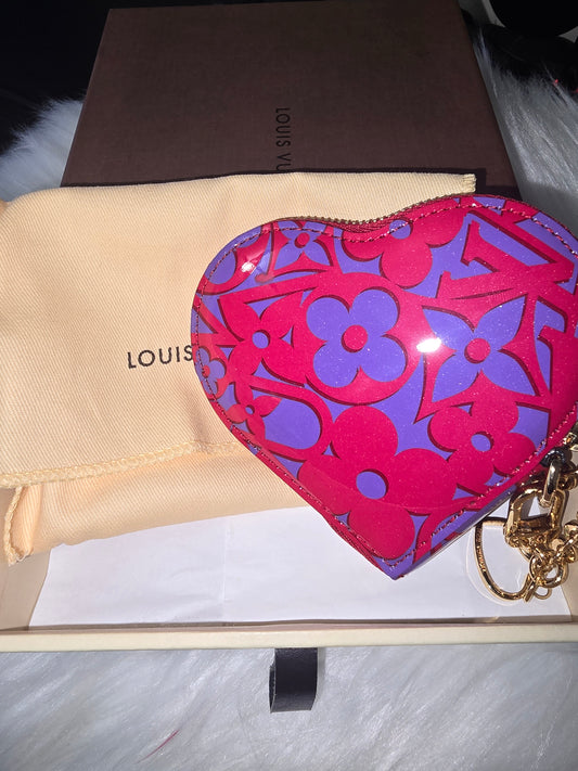 Pre-Owned Louis Vuitton Sprouse Heart Shaped Coin Holder