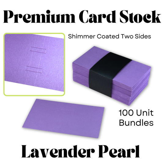 Perfume Display Cards – Elegant AND Customizable for 1ml/2ml: Lavender Pearl