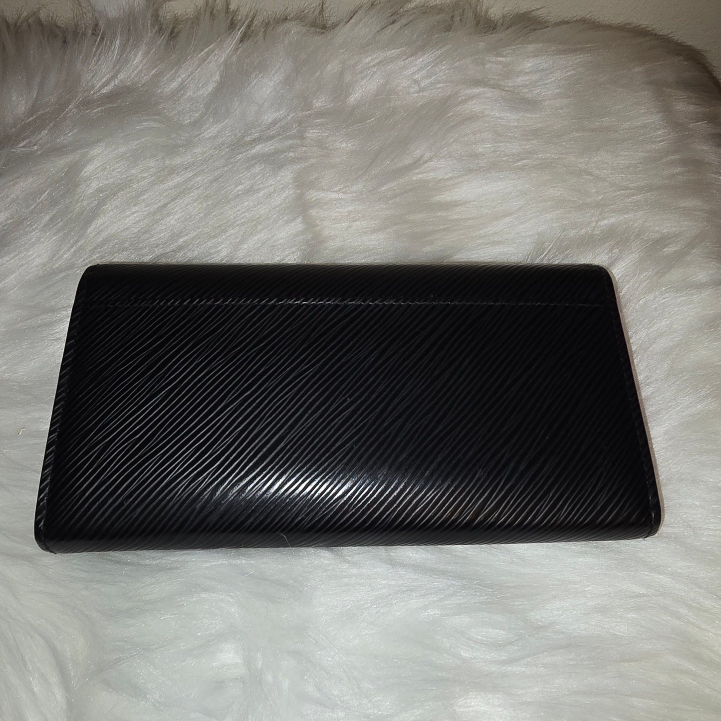 Louis Vuitton Black Epi Sarah wallet