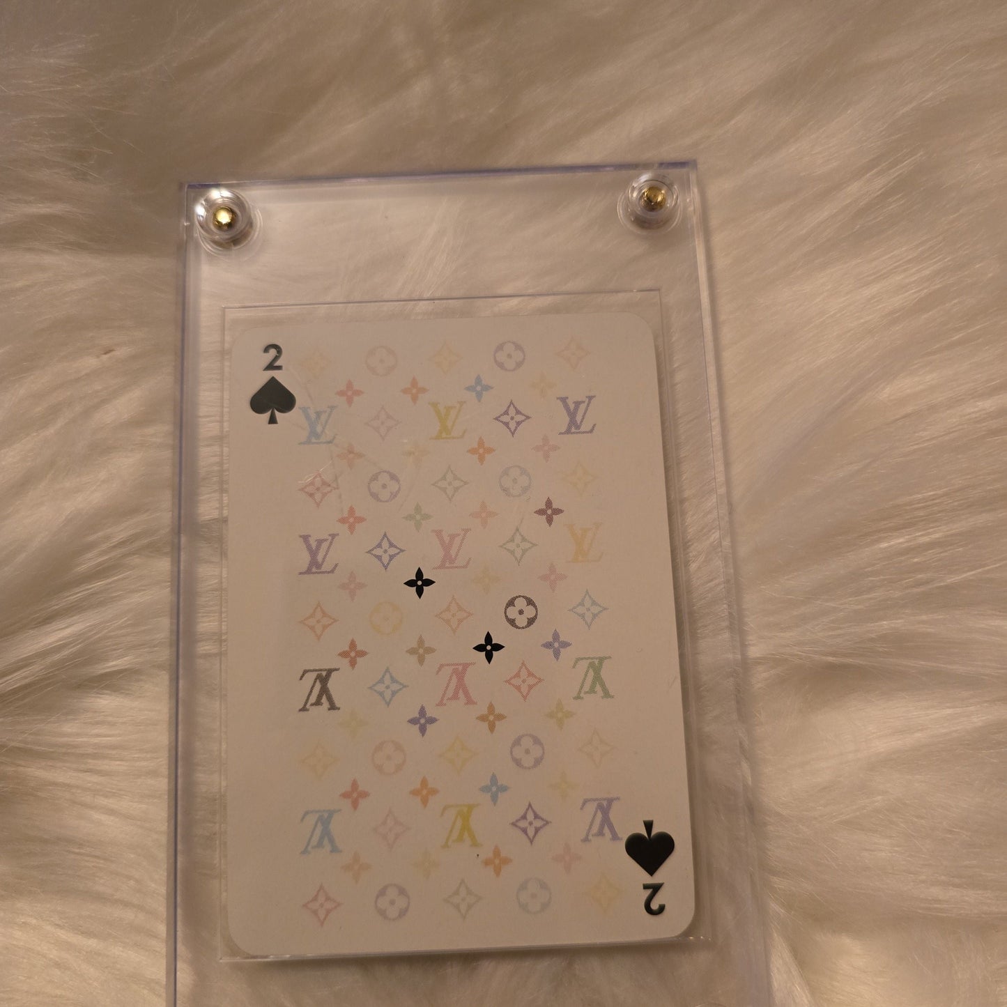 Louis Vuitton murakami playing card (2 spade)