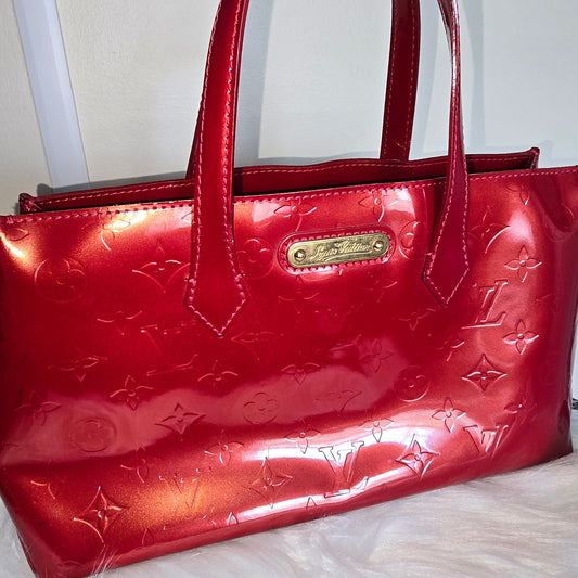 Louis Vuitton Red Vernis Tote