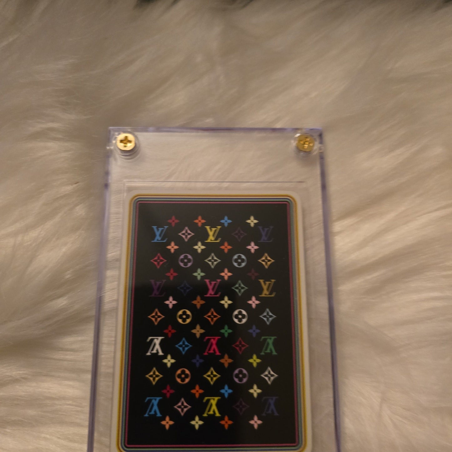 Louis Vuitton murakami playing card (2 spade)