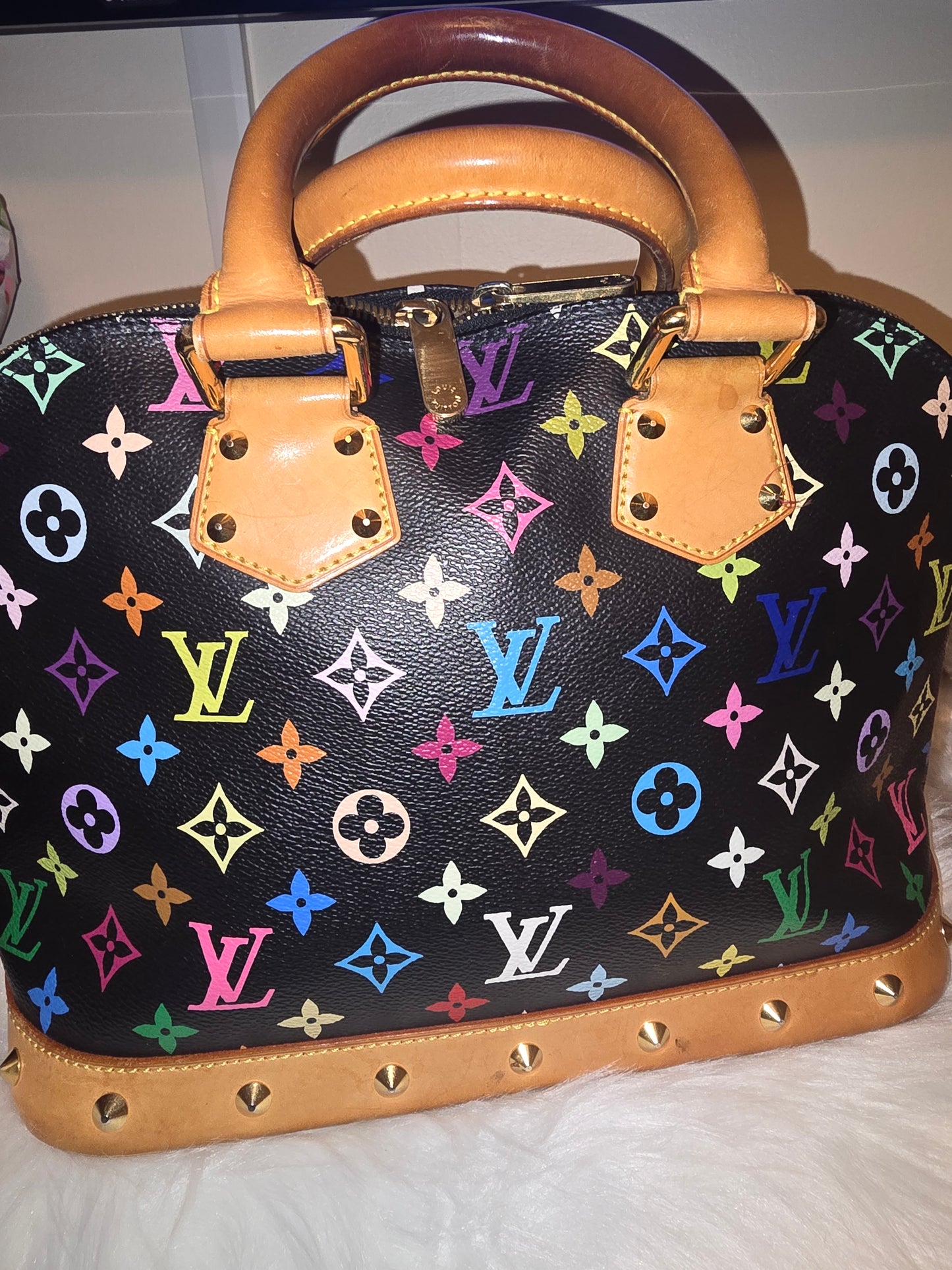 Louis Vuitton Black Murakami Handbag