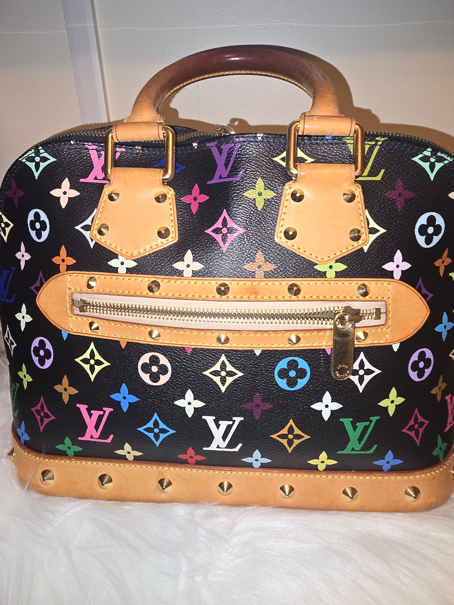 Louis Vuitton Black Murakami Handbag